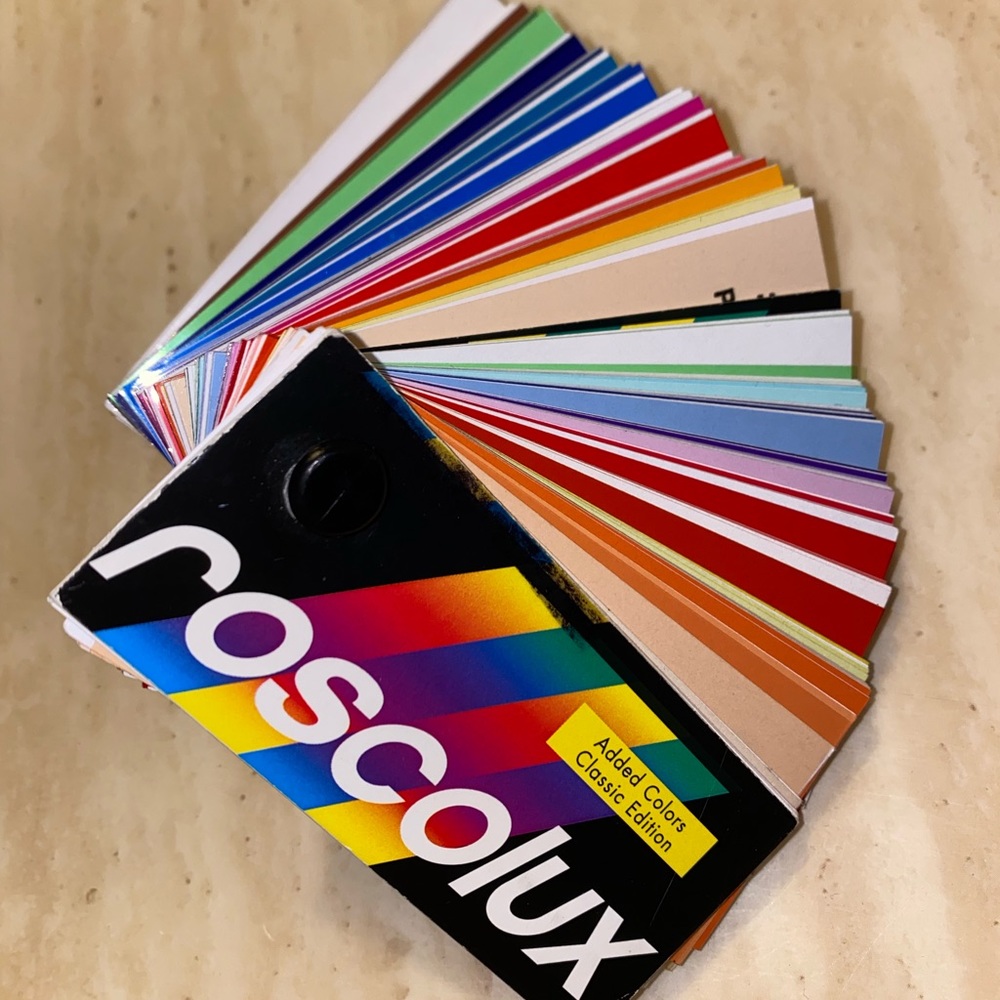 Roscolux swatch book